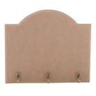 PORTA CHAVES MDF C/3 GANCHOS