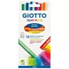 Giz Pastel Oleoso 12 cores - Giotto